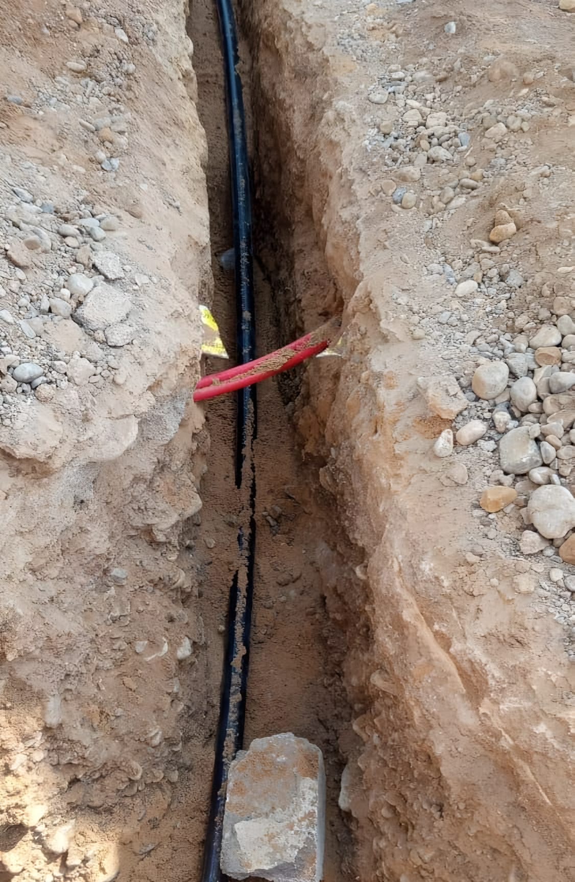 New HDPE line laid beneath an existing duct