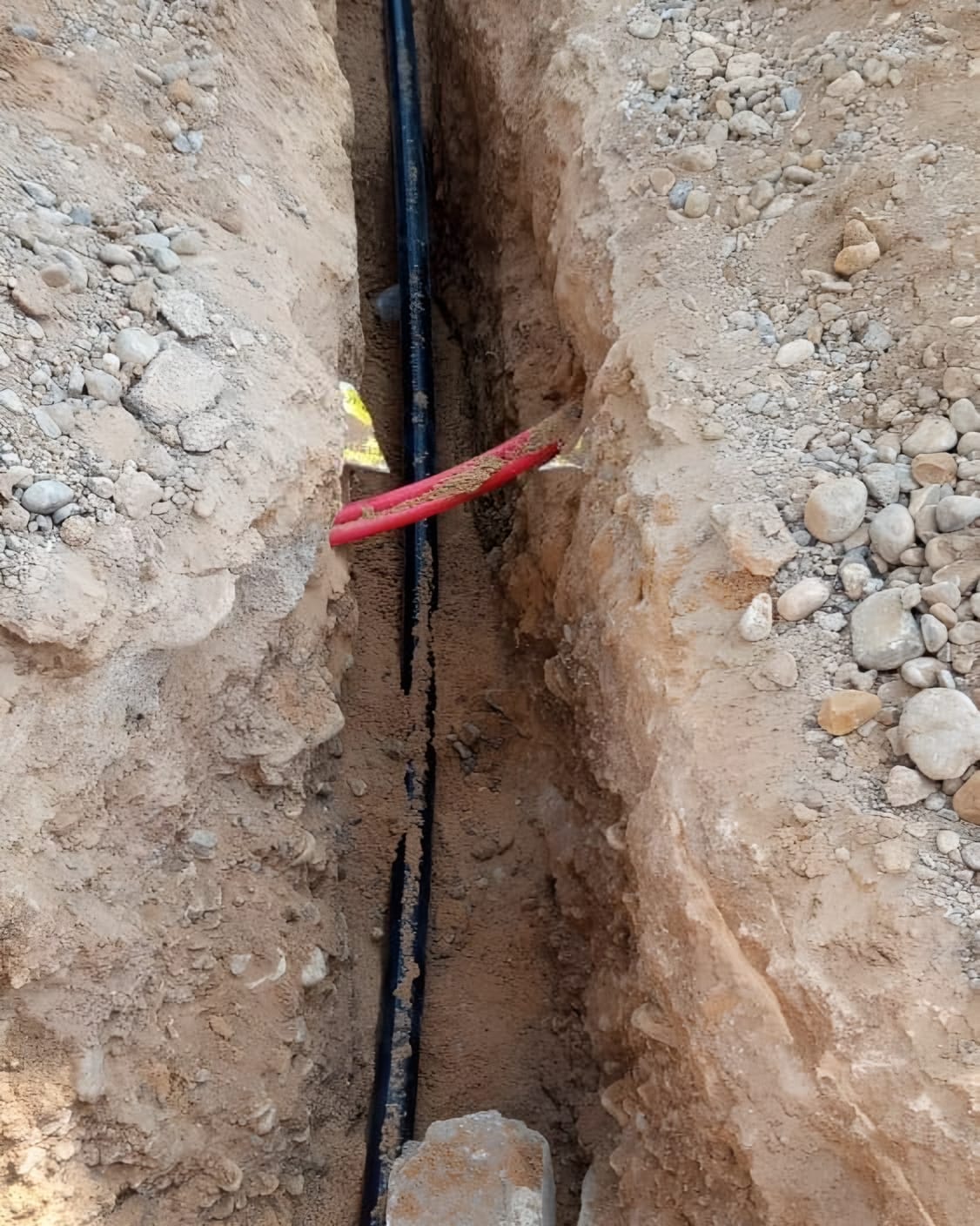 New HDPE line laid beneath an existing duct